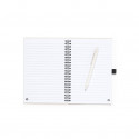 Caderno espiral tamanho a5 com caneta